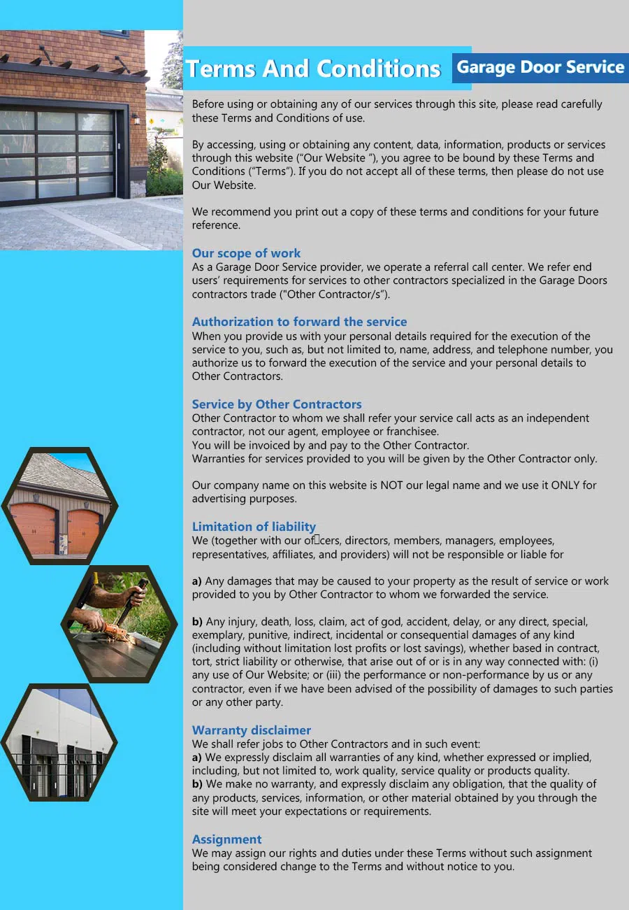 Capitol Garage Doors San Jose, CA 408-335-6499 - terms4